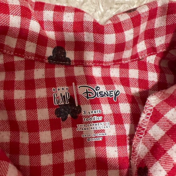 Disney Baby Gap Minnie Gingham PJs 3 years Toddler - Picture 2 of 5